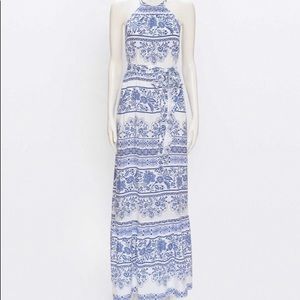 LOFT Garden Halter Maxi Dress